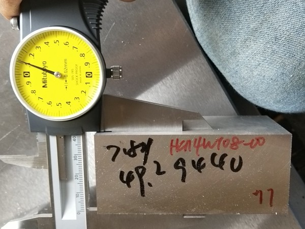 Measuring dimensions using calipers